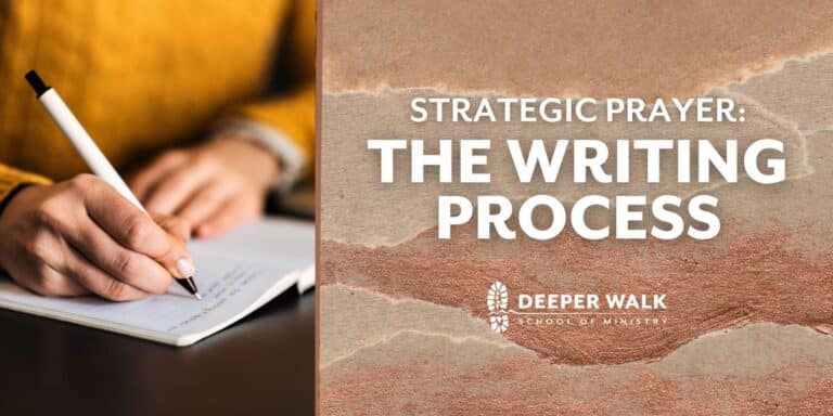 Strategic Prayer the Writing Process Blog Image