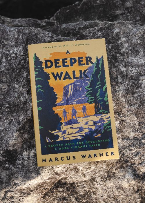 a deeper walk book cover on rock